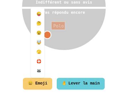 Emoji reactions and the Raise Hand button